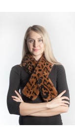 Possum fur scarf - spotted